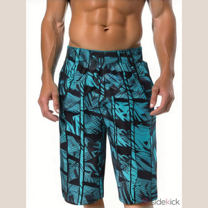 Nike Blue and Black Geometric Patterned Shorts Size Small NWT